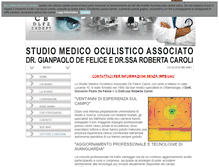 Tablet Screenshot of defelicecarolioculisti.com